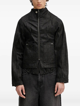 Ader Error Blue Check Coat - ShopStyle