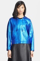 Thumbnail for your product : 3.1 Phillip Lim Foiled Leather Hoodie