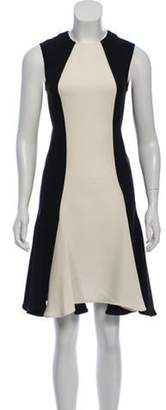 Stella McCartney Pleated Knee-Length Dress Black Pleated Knee-Length Dress