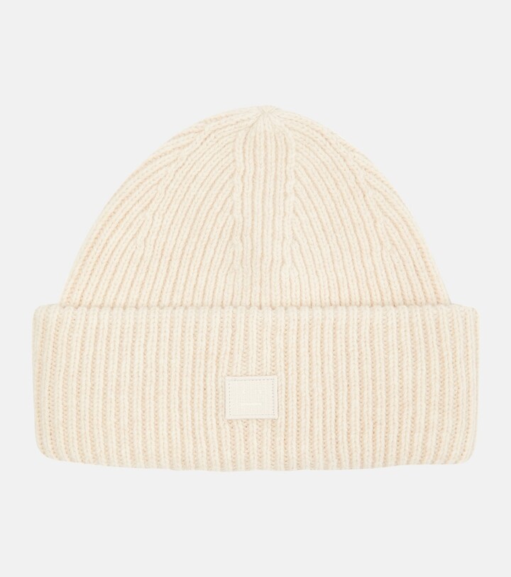Acne Studios Ribbed-knit wool beanie - ShopStyle Hats