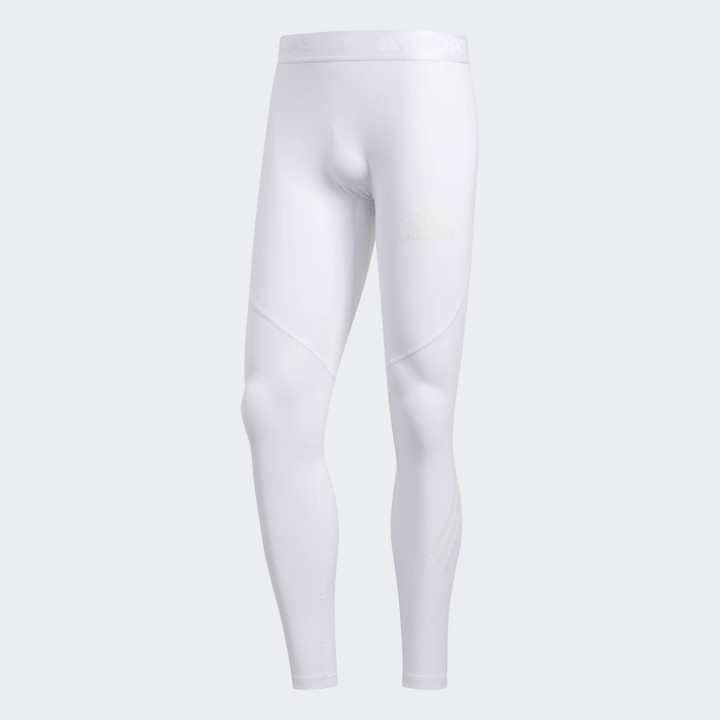 adidas Alphaskin Sport 3-Stripes Tights White XL Mens - ShopStyle  Activewear Pants