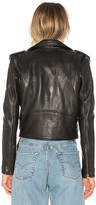 Thumbnail for your product : Moto Understated Leather Shrunken Jacket