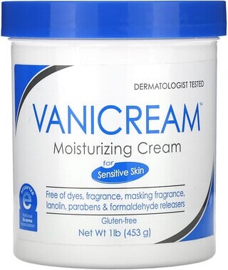 Vanicream Vanicream, Moisturizing Cream, For Sensitive Skin, Fragrance Free, 1 lb (453 g)