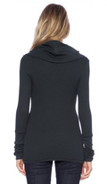 Thumbnail for your product : Bobi Modal Thermal Cowl Neck Long Sleeve Tee
