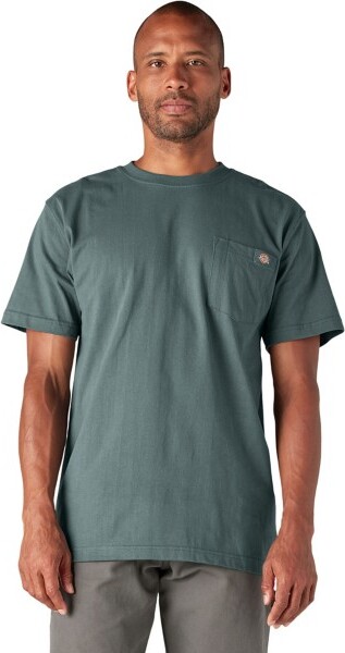 Men's Dickies Mens Heavyweight Pocket T-Shirt Large Tall Lincoln Green