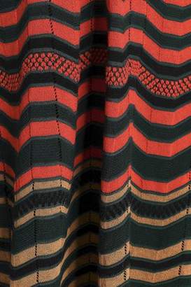 M Missoni Crochet And Pointelle-knit Mini Dress