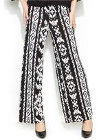 Thumbnail for your product : INC International Concepts Wide-Leg Tribal-Print Pants