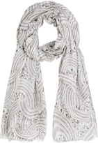 Thumbnail for your product : Lara Bohinc Womens Printed Scarves Lunar Eclipse Cream Scarf
