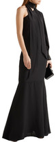 Thumbnail for your product : By Malene Birger Milusia One-Shoulder Silk Crepe De Chine Gown