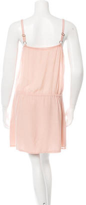 Anine Bing Lace-Trimmed Mini Dress