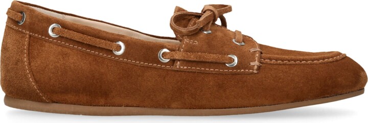Stuart Weitzman Suede Tinsley Moccasins
