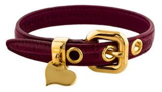 Miu Miu St. Cocco Leather Bracelet