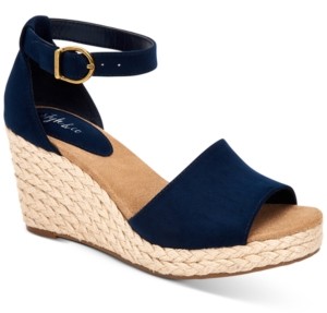 navy blue wedges