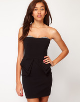 Thumbnail for your product : River Island Bandeau Peplum Dress