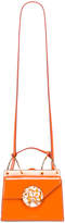 Thumbnail for your product : Danse Lente Patent Phoebe Bis Bag in Tangerine | FWRD