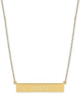 Thumbnail for your product : Sarah Chloe Engraved Mom Bar Necklace in 14k Gold-over Silver, 16" + 2" extender (also available in Sterling Silver)