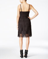 Thumbnail for your product : Jessica Simpson Capri Faux-Suede Fringe Dress