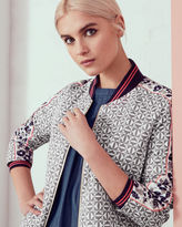Thumbnail for your product : Ted Baker Geo-floral print bomber jacket
