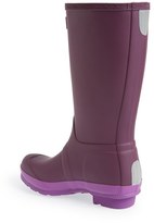 Thumbnail for your product : Hunter 'Original Contrast Sole' Waterproof Rain Boot (Little Kid & Big Kid)