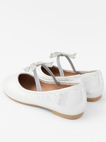 Thumbnail for your product : Accessorize Girls Bow Ballerina Shoes Silver