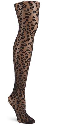 kate spade leopard tights