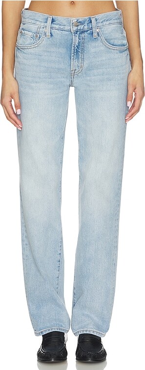Pistola Denim Issa Mid Rise Relaxed Straight Jeans