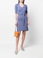 Thumbnail for your product : Christian Dior Pre-Owned 2010 Belted Ribbed-Knit Dress