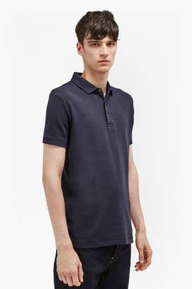 French Connenction Central Crepe Polo Shirt