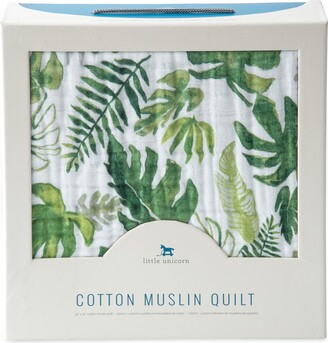 Little Unicorn Cotton Muslin Original Quilt, Tropical Leaf