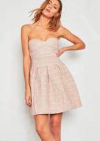 Thumbnail for your product : Ever New Ever New Jennette Metallic Pink Bandeau Mini Dress