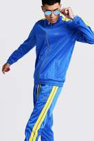 Thumbnail for your product : boohoo Original MAN Tricot Tracksuit With Side Tape