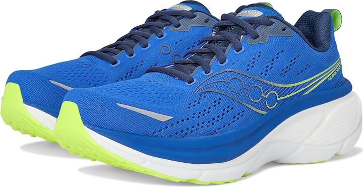 Saucony Hurricane 25 Men's Running Shoes Lapis/Citron : 9.5 EE - Wide, Leather