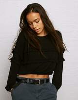 Thumbnail for your product : American Eagle Outfitters Don't Ask Why Ruffle-Trim Sweatshirt