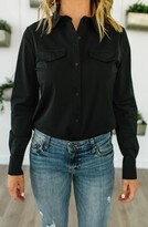 Thumbnail for your product : Lysse Brinkley Button Down Shirt in Black