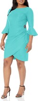 Thumbnail for your product : Alex Evenings Women's Slimming Short Dress with Bell Sleeves (Petite and Regular)
