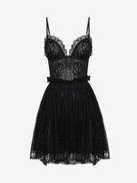 Thumbnail for your product : Alexander McQueen Punk Flower Lace Bra Dress