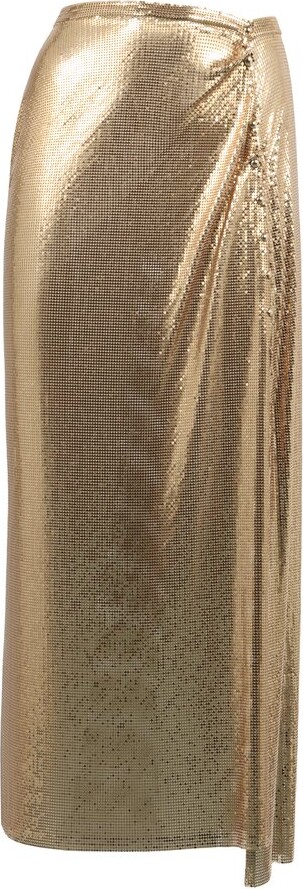 Paco Rabanne Long Gathered Skirt