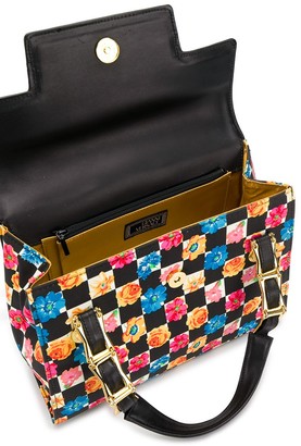 Versace Pre Owned Flower Print Handbag
