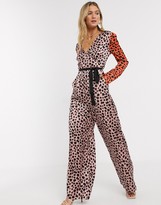 giraffe print jumpsuit