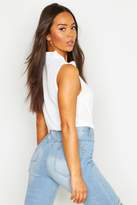 Thumbnail for your product : boohoo Pussy Bow Sleeveless Blouse