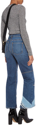 Marc by Marc Jacobs High-Rise Patchwork Flared Jeans