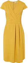 Max Mara - Wrap-effect Stretch-jersey Dress - Yellow