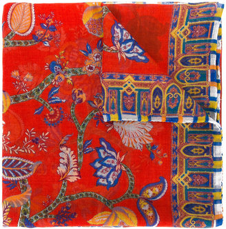 Etro floral print scarf - women - Silk/Cashmere - One Size