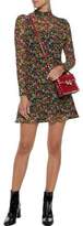 Thumbnail for your product : RED Valentino Floral-print Silk-georgette Mini Dress