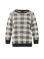 Thumbnail for your product : Marc by Marc Jacobs Check and mesh-knit sweater