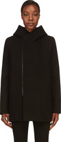 Thumbnail for your product : Rad Hourani Rad by Black Wool Hooded Zip Up Coat