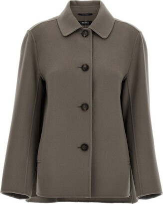 S Max Mara Tyrian Purple Linen Sofia Blazer - ShopStyle