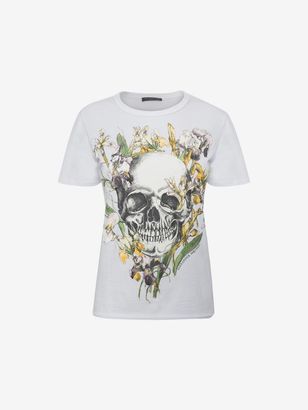 Alexander McQueen Wild Iris Skull T-Shirt