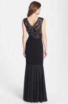 Thumbnail for your product : Betsy & Adam Sequin Lace Bodice Gown