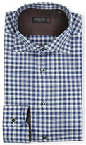 Thumbnail for your product : Corneliani Checked elbow-patch single-cuff shirt - for Men